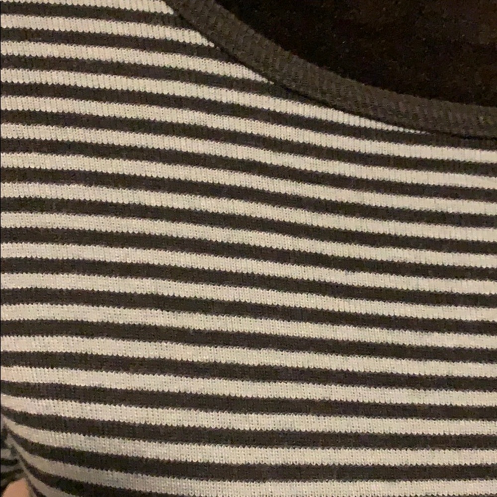 Karen Kane Easy Wear Long Sleeved Striped Shirt - Picture 10 of 15